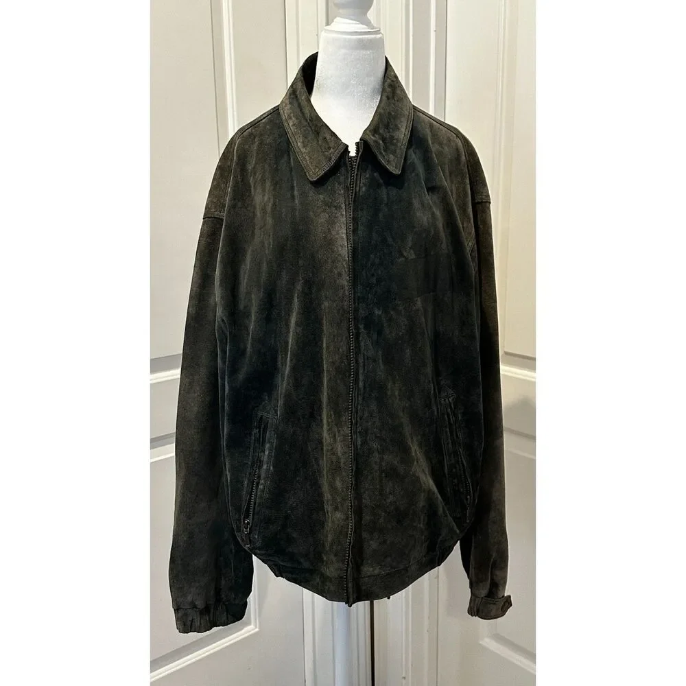 Men's Black Genuine Leather Coat Jacket